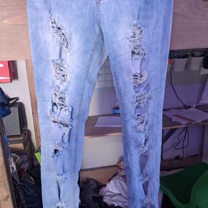 Distressed Skinny Jeans Size 11